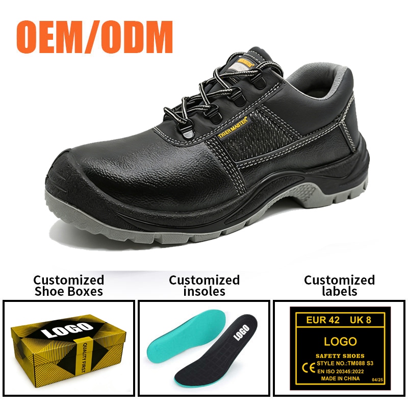 Steel Toe Puncture-proof Labor Safety Shoes for Men Leather