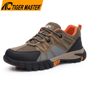 Anti-slip Steel Toe Fashion Work Safety Shoes Rubber Sole