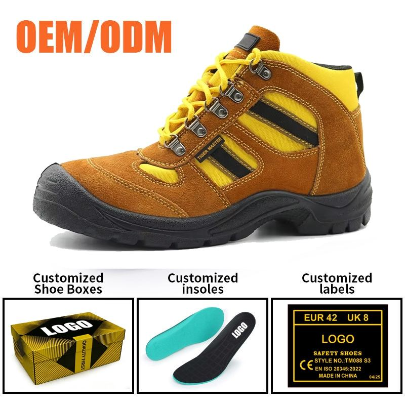 Steel Toe Puncture-proof Cheap Suede Safety Shoes for Men