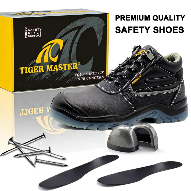 Oil Resistant Non-slip TPU Sole Safety Shoes with Steel Toe 