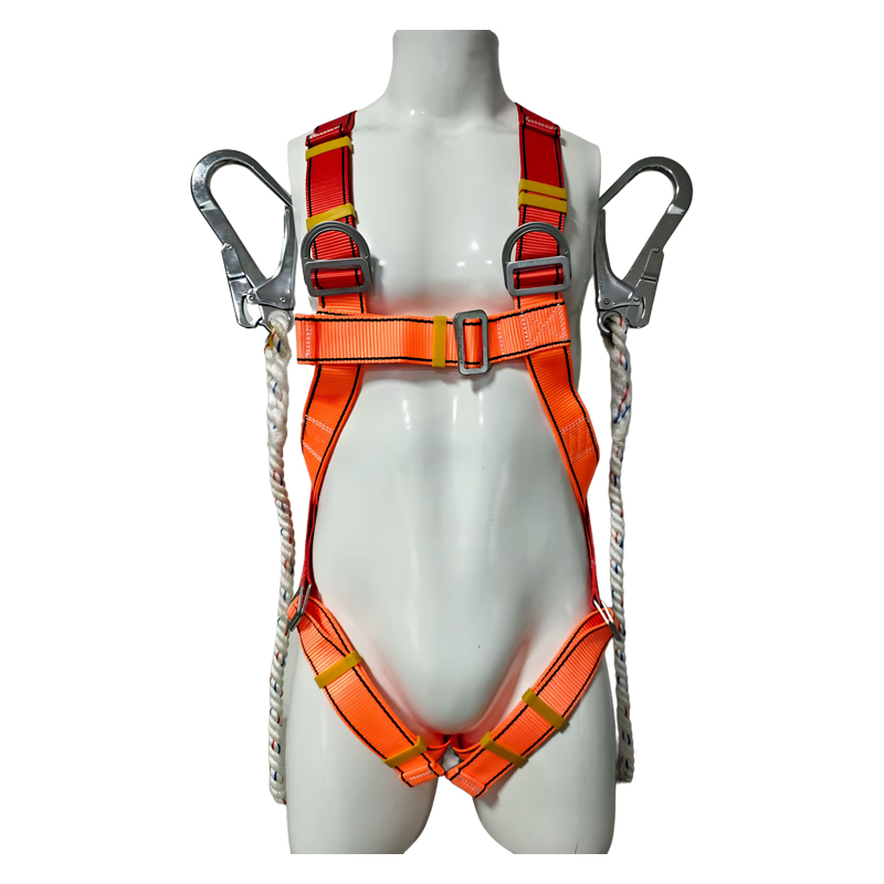 Fall Protection Full Body Safety Harness with Lanyard