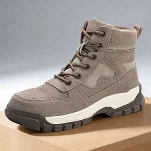 Rubber Sole Work Safety Boots with Steel Toe