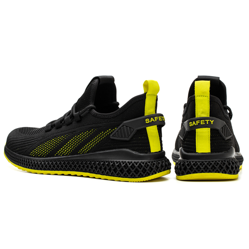 Steel Toe Anti Puncture Sport Safety Shoes Rubber Sole
