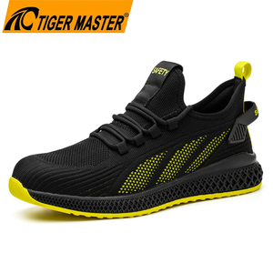 Steel Toe Anti Puncture Sport Safety Shoes Rubber Sole