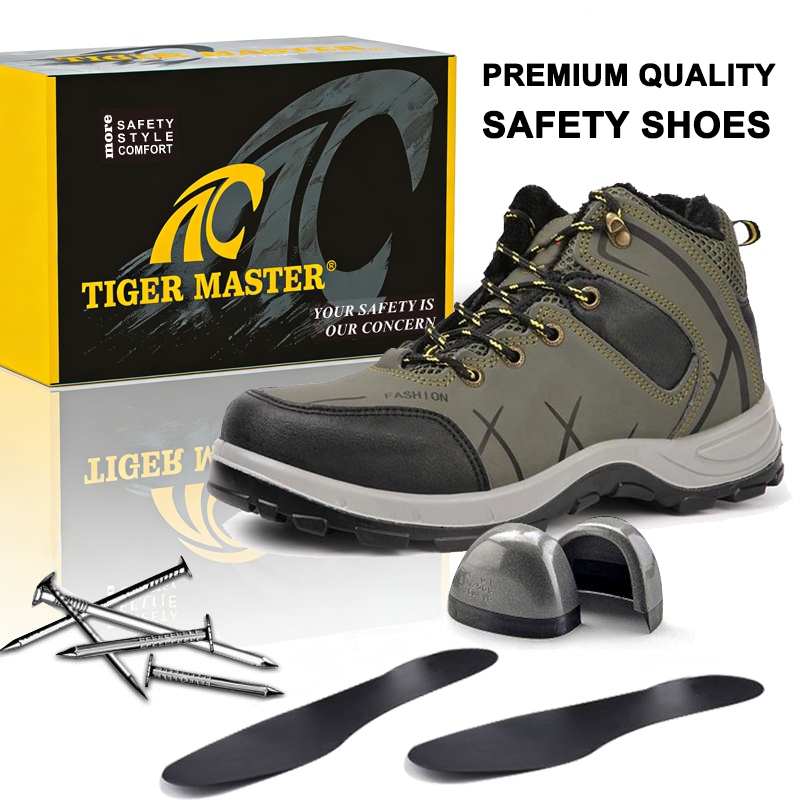 Steel Toe Puncture-proof Winter Work Boots Anti-cold