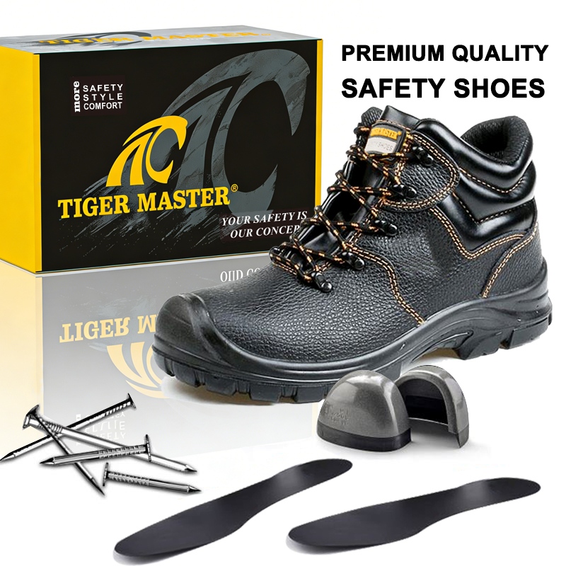 Steel Toe Anti-puncture Leather Work Boots for men