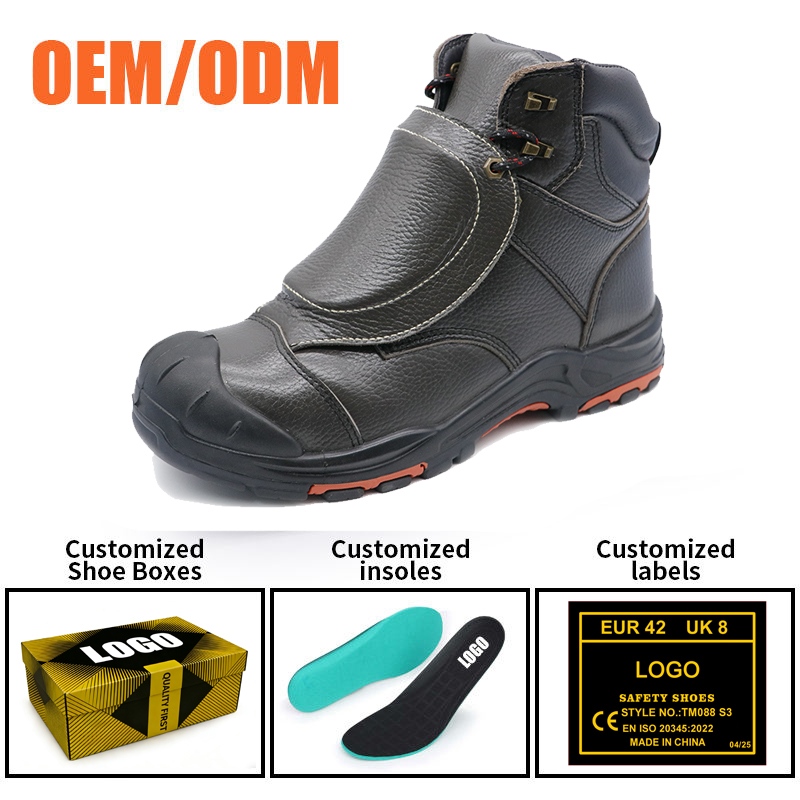 Steel Toe Leather Welding Safety Boots for Steel Industry