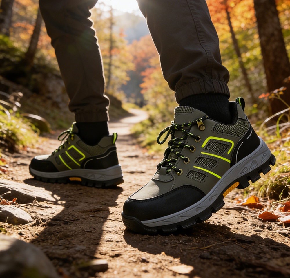 Anti-slip Rubber Sole Steel Toe Safety Shoes Men