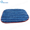 可水洗蓝色超细纤维拖把垫与 A1375-100 A1375-101 替换蒸汽吸尘器拖把垫兼容