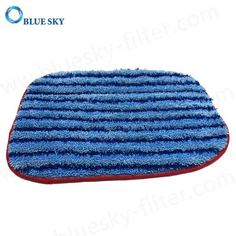 可水洗蓝色超细纤维拖把垫与 A1375-100 A1375-101 替换蒸汽吸尘器拖把垫兼容