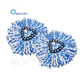 Cabezales de fregona giratoria de microfibra de secado rápido y alta absorción compatibles con almohadillas triangulares de microfibra O-Cedar Vileda