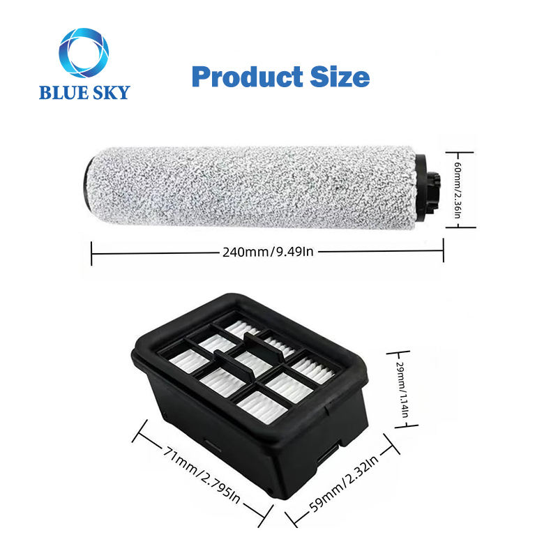 Kit de accesorios de filtro HEPA de cepillo de rodillo de repuesto para aspiradora inalámbrica Bissells CrossWave HF3 3649A