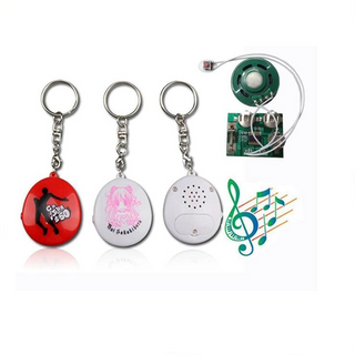 Promotional Gift Custom Voice Keychain Sound Effect Keychain Talking Keychain With Custom Printing LOGO