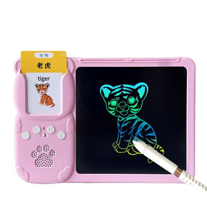 Talk Flash Cards Writing Tablet Girls 2 3 4 5 6 Year Drawing Toddler Learning Alphabet Number Speech Therapy Autism Sensory Toy