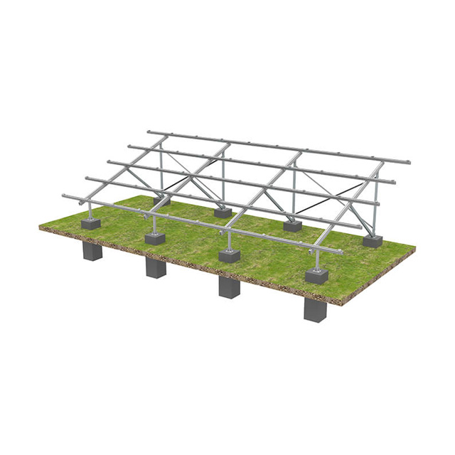 Módulo de soporte de montaje del panel de pv degular de ángulo ajustable molido