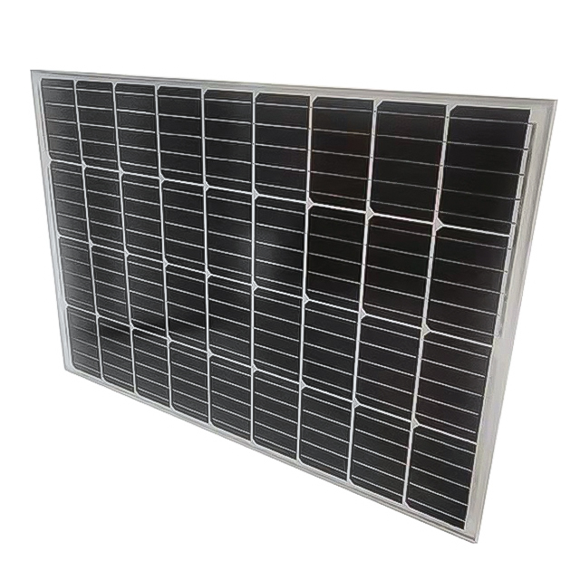 Panel solar de panel solar de un solo cristal de 100W Panel solar Panel solar 18 V Sistema de generación de energía del módulo fotovoltaico doméstico