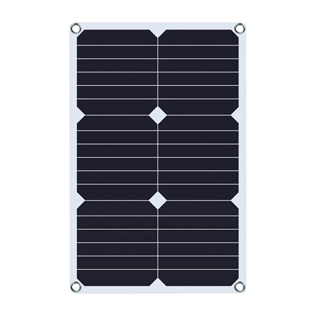 Panel de carga solar de 20W Módulo de panel fotovoltaico de carga flexible al aire libre