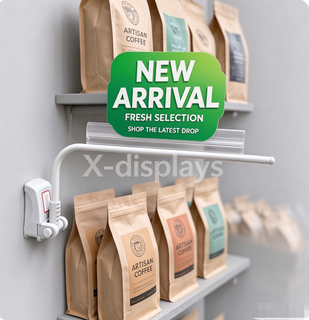 Magnetic sign holder with grey base and PVC gripper SG-G3-1