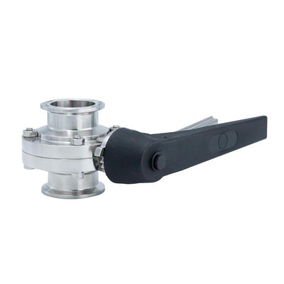 Санитарные ручные дроссельные заслонки с тройным зажимом из нержавеющей стали