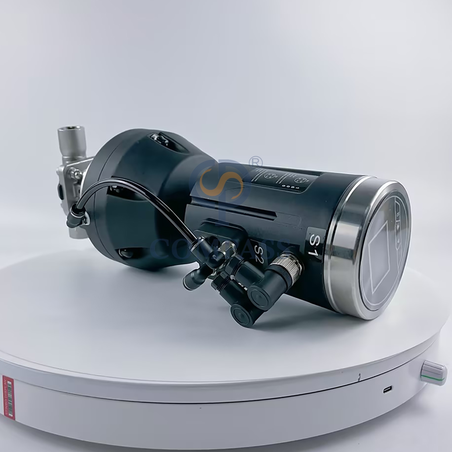 Санитарный пластиковый пневматический прямой мембранный клапан с резьбой NPT 1/2 дюйма из нержавеющей стали SS316L с управляющей головкой, разделенной мембраной из PTFE и EPDM