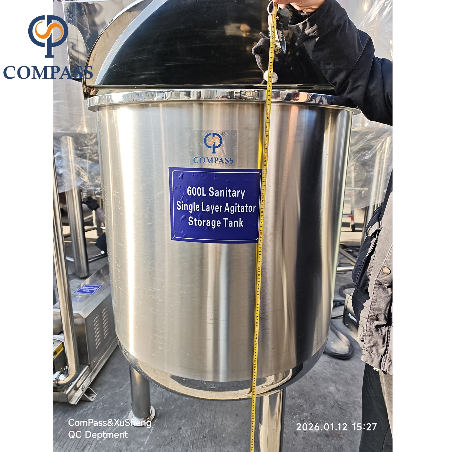 Горячая продажа CPS50-01A Гигиеническая система оборудования для производства эмульсии из нержавеющей стали SS316L OEM с кулачковым насосом и резервуаром для эмульсии