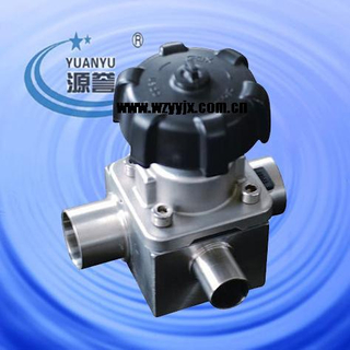 Three-way Aseptic Diaphragm Valve (Forged)