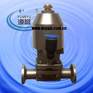 Stainless steel pneumatic diaphragm valve for sampling