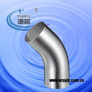3A Sanitary Welded Elbow With Straight Ends 45°