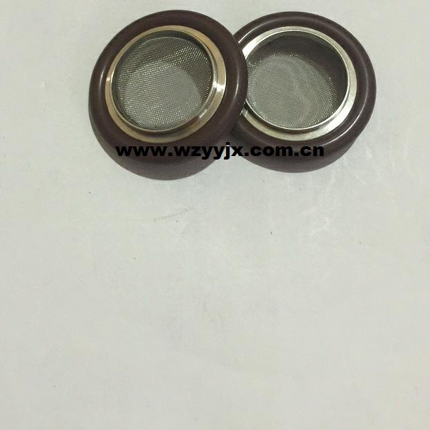 Vacuum KF Center Ring With Mesh