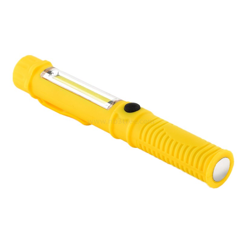 3W COB+0.5W LED Battery Operated Work Light with Magnetic Bottom