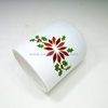 2019 popular trendy Christmas glass candle holder with customized logo