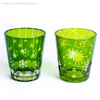 decorative elegant glass candle jar for home and garden