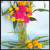 best selling Japanese Edo Kiriko yellow glass flower vase