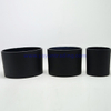 black matte candle glass containers votive candle jars with slate lids