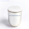 Wholesale Electroplated Glass Candle Jar with Different Color Lid for Wedding And Decoration