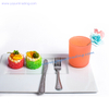 395ml Popular Pink Sprayed Colored Glass Candle Holder for Gift