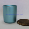  2019 trendy metallic matte green glass candle tumbler