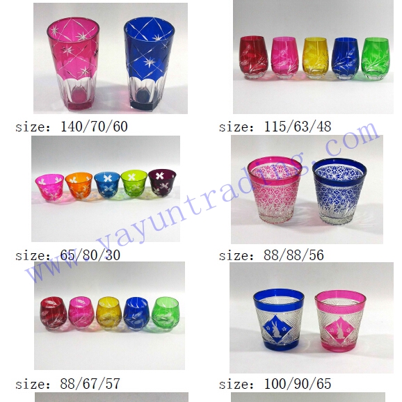 hand cut glass tumbler