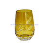 best selling cheap high quality hand cut glass tumbler for five star hotel and wine shop