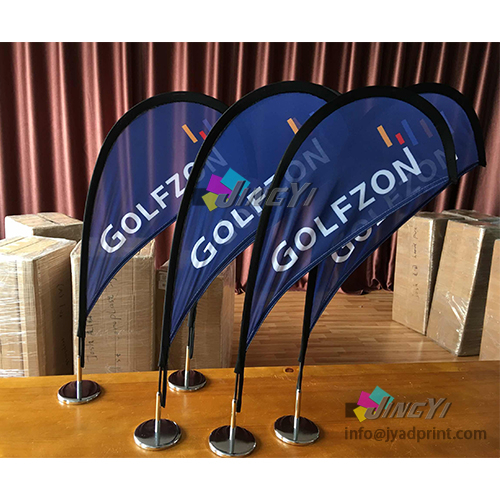 2.5FT tall Mini Table Flag Advertising Tabletop/Desktop Bow Teardrop Advertising Flag Display Banner