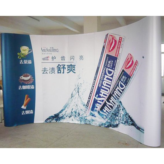 Big Events Exhibition 3X5 PVC Wall Backdrop Pop Up Banner Magnetic POPup Display Stand