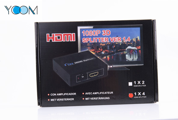 1080P Mini 1x4 HDMI Switch 1.4V Support 3D