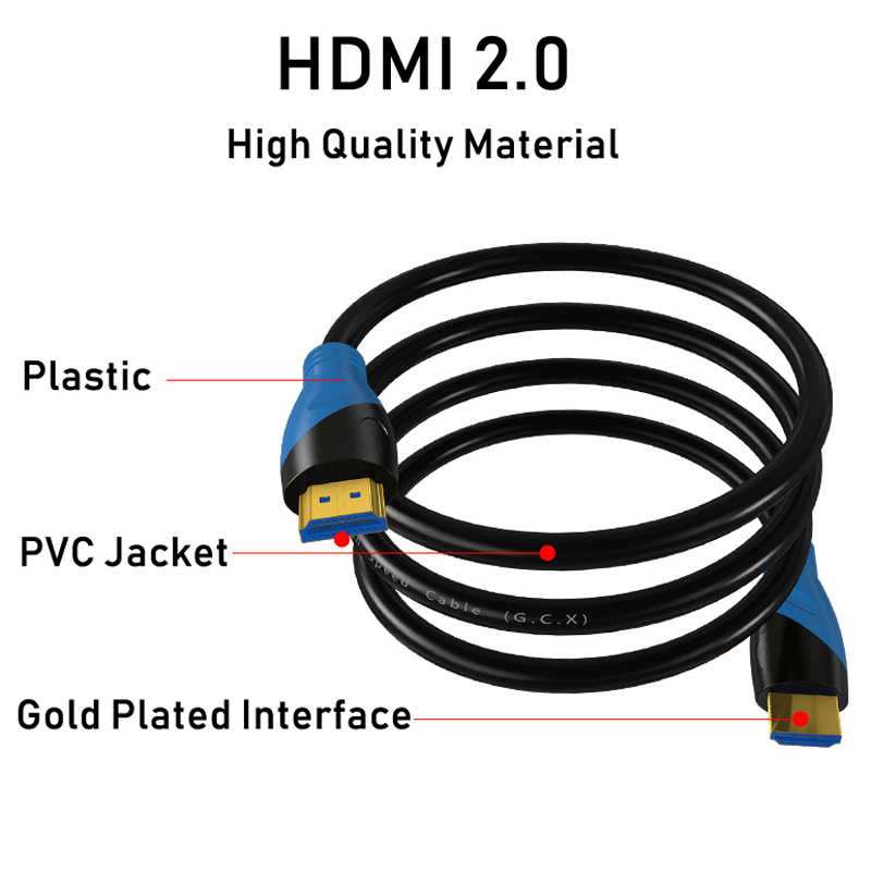 1080P 4K 2K HDMI 2.0 Cable with Double Color