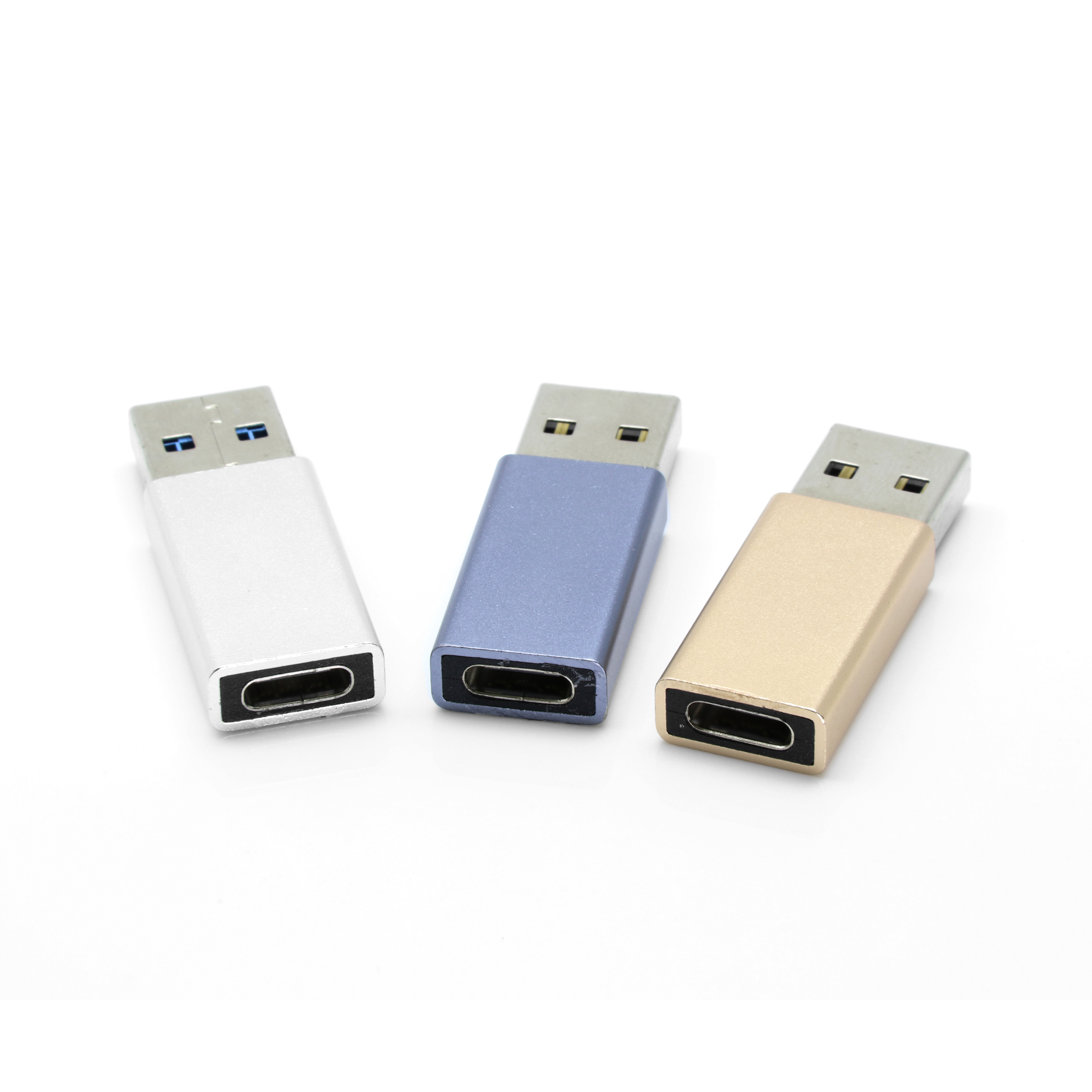 Metal portátil USB 3.0 tipo C macho a adaptador hembra USB Converter