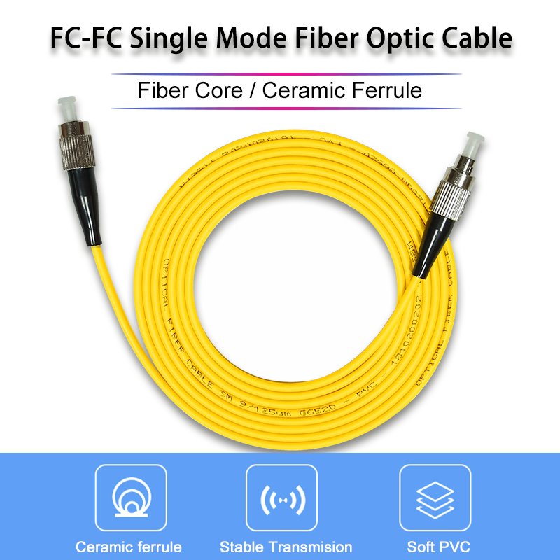 Cable de conexión de fibra óptica de un solo modelo FC-FC