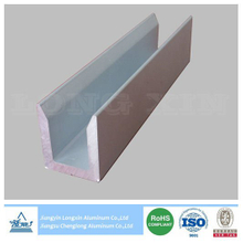 Sliver Anodizing Matt Aluminum Profile with U-Shape