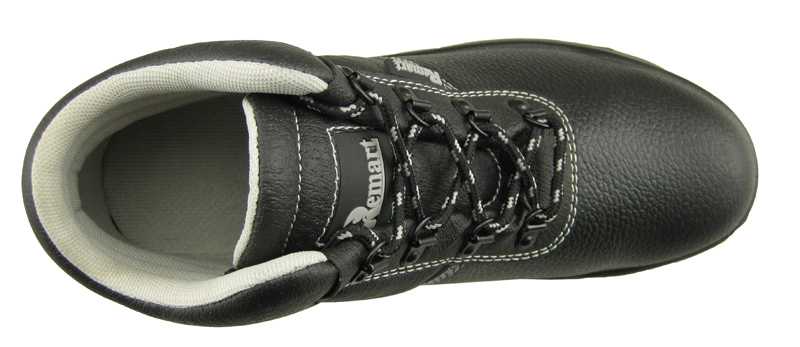 0168 buffalo leather steel toe work shoes for men
