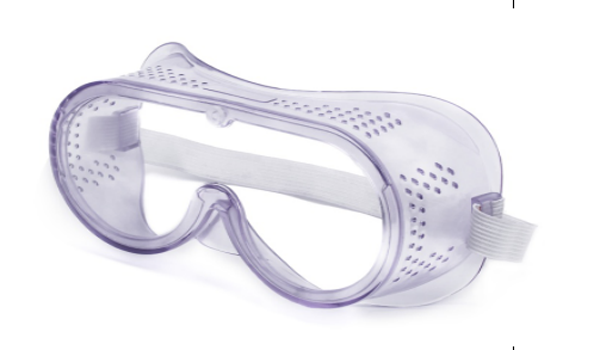 PC/PVC lens PVC frame multi-holes safety goggles