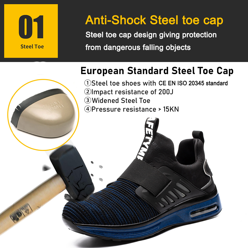 Light Weight Soft Sport Safety Shoes Steel Toe