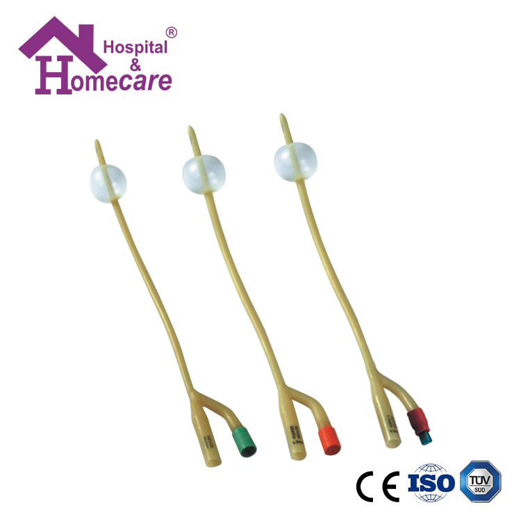HK05c Latex Foley Catheter Silicone Coated 2-Way Female
